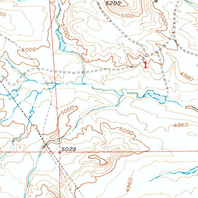 United States Geological Survey Chalk Buttes, WY (1949, 24000-Scale) digital map