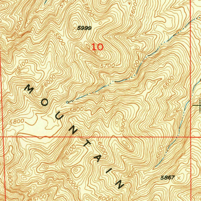 United States Geological Survey Chalk Buttes, WY (1950, 24000-Scale) digital map