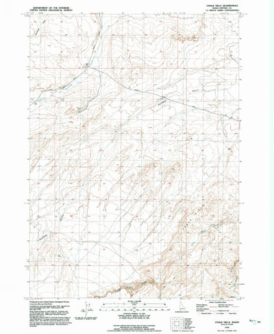 United States Geological Survey Chalk Hills, ID (1992, 24000-Scale) digital map