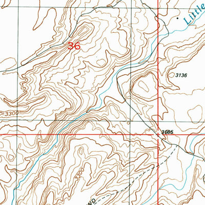 United States Geological Survey Chalk Hills, ID (1992, 24000-Scale) digital map