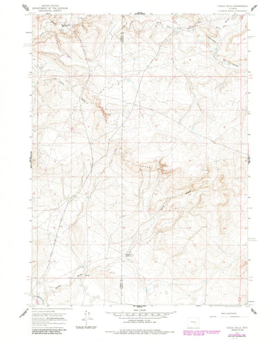 United States Geological Survey Chalk Hills, WY (1959, 24000-Scale) digital map