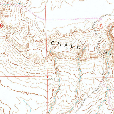 United States Geological Survey Chalk Hills, WY (1959, 24000-Scale) digital map