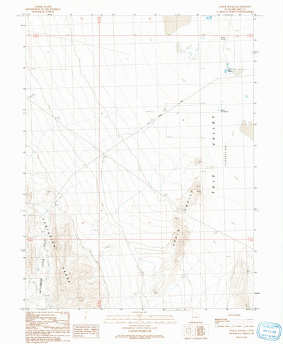 United States Geological Survey Chalk Knolls, UT (1991, 24000-Scale) digital map