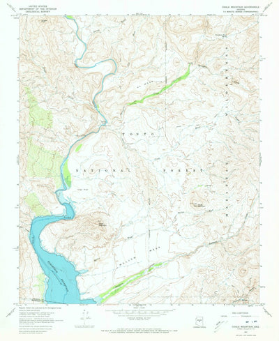 United States Geological Survey Chalk Mountain, AZ (1967, 24000-Scale) digital map