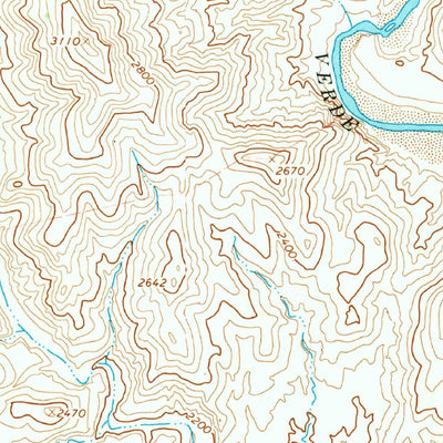 United States Geological Survey Chalk Mountain, AZ (1967, 24000-Scale) digital map