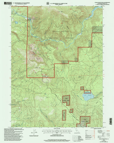 United States Geological Survey Chalk Mountain, CA (1998, 24000-Scale) digital map