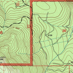 United States Geological Survey Chalk Mountain, CA (1998, 24000-Scale) digital map