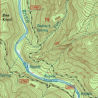 United States Geological Survey Chalk Mountain, CA (1998, 24000-Scale) digital map