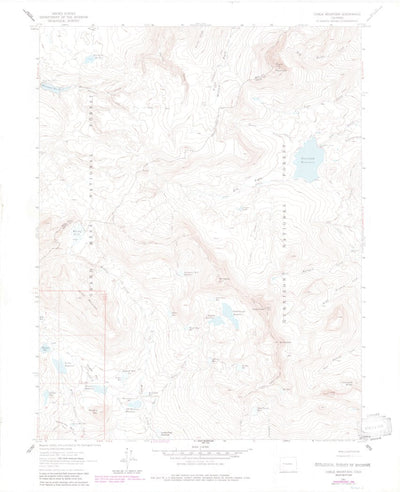 United States Geological Survey Chalk Mountain, CO (1961, 24000-Scale) digital map