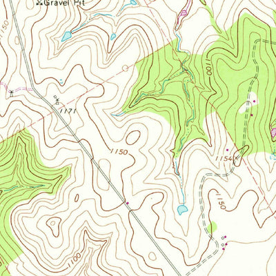United States Geological Survey Chalk Mountain, TX (1966, 24000-Scale) digital map