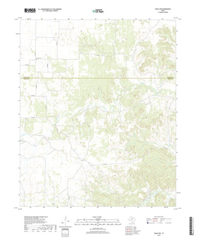United States Geological Survey Chalk SW, TX (2019, 24000-Scale) digital map