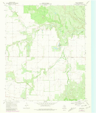 United States Geological Survey Chalk, TX (1968, 24000-Scale) digital map