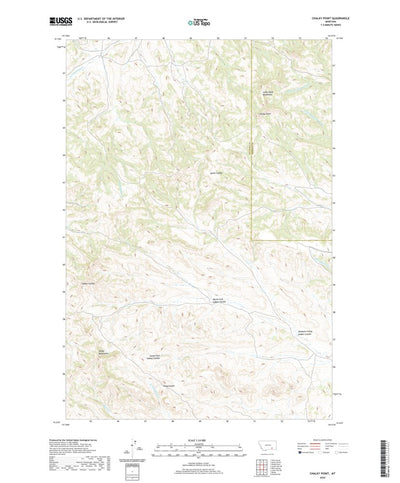United States Geological Survey Chalky Point, MT (2020, 24000-Scale) digital map