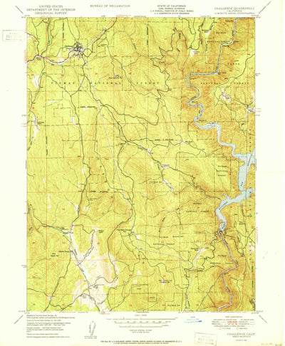 United States Geological Survey Challenge, CA (1950, 24000-Scale) digital map