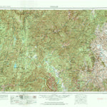 United States Geological Survey Challis, ID (1957, 250000-Scale) digital map