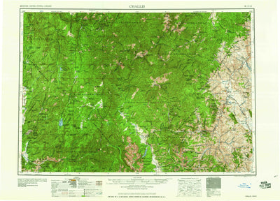United States Geological Survey Challis, ID (1960, 250000-Scale) digital map