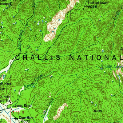 United States Geological Survey Challis, ID (1963, 250000-Scale) digital map