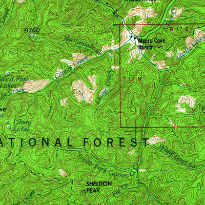 United States Geological Survey Challis, ID (1963, 250000-Scale) digital map