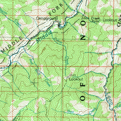 United States Geological Survey Challis, ID (1982, 100000-Scale) digital map