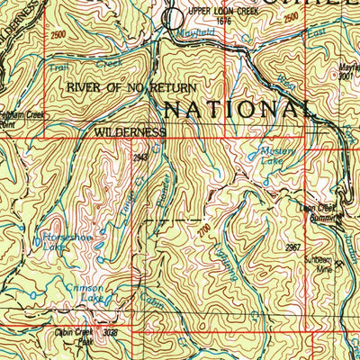 United States Geological Survey Challis, ID (1989, 250000-Scale) digital map