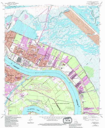 United States Geological Survey Chalmette, LA (1967, 24000-Scale) digital map