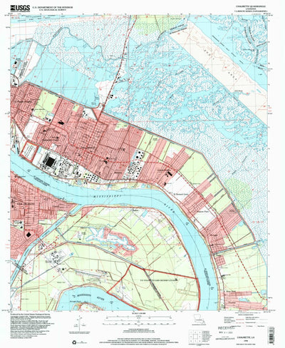 United States Geological Survey Chalmette, LA (1998, 24000-Scale) digital map
