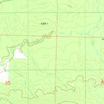 United States Geological Survey Chalybeate Mountain East, AR (1975, 24000-Scale) digital map