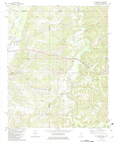 United States Geological Survey Chalybeate, MS-TN (1982, 24000-Scale) digital map