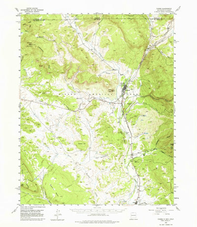 United States Geological Survey Chama, NM-CO (1955, 62500-Scale) digital map