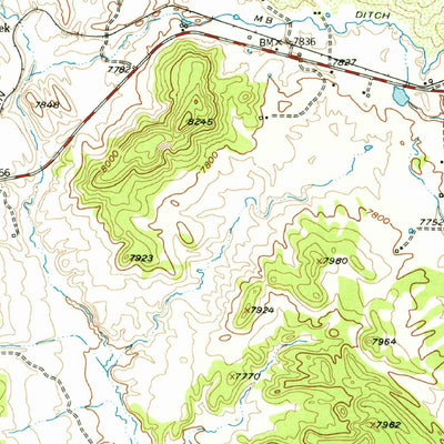United States Geological Survey Chama, NM-CO (1955, 62500-Scale) digital map