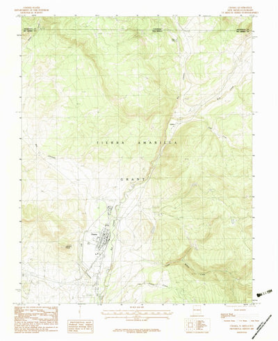 United States Geological Survey Chama, NM-CO (1983, 24000-Scale) digital map
