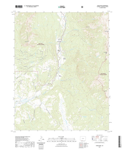 United States Geological Survey Chama Peak, CO (2022, 24000-Scale) digital map