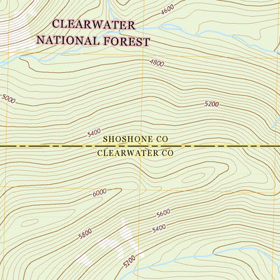 United States Geological Survey Chamberlain Mountain, ID (2020, 24000-Scale) digital map