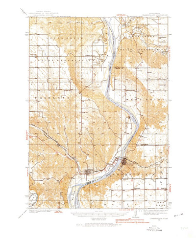United States Geological Survey Chamberlain, SD (1935, 62500-Scale) digital map
