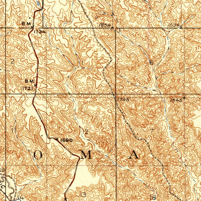 United States Geological Survey Chamberlain, SD (1939, 62500-Scale) digital map