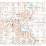 United States Geological Survey Chamberlain, SD (1986, 100000-Scale) digital map