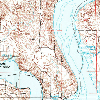 United States Geological Survey Chamberlain, SD (1986, 100000-Scale) digital map