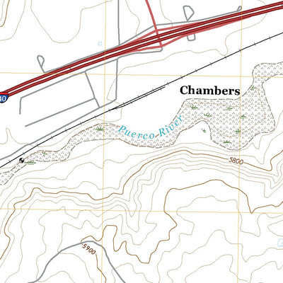 United States Geological Survey Chambers, AZ (2021, 24000-Scale) digital map