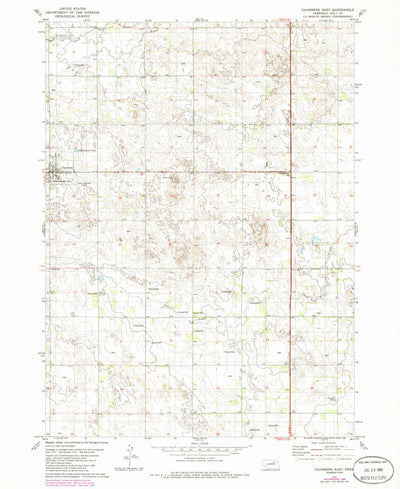 United States Geological Survey Chambers East, NE (1981, 24000-Scale) digital map