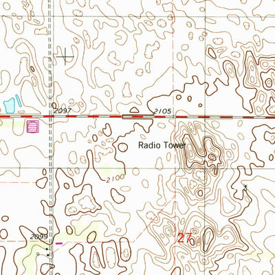 United States Geological Survey Chambers East, NE (1981, 24000-Scale) digital map