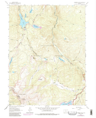 United States Geological Survey Chambers Lake, CO (1962, 24000-Scale) digital map