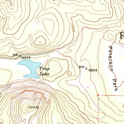 United States Geological Survey Chambers Lake, CO (1962, 24000-Scale) digital map