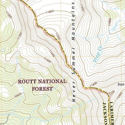 United States Geological Survey Chambers Lake, CO (2019, 24000-Scale) digital map