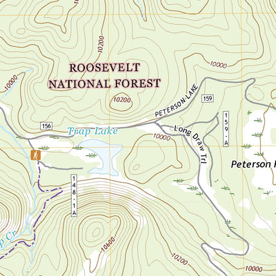 United States Geological Survey Chambers Lake, CO (2022, 24000-Scale) digital map