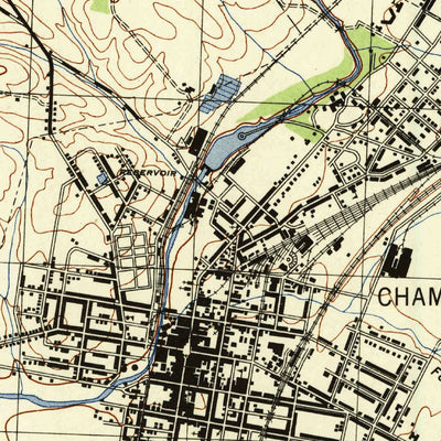 United States Geological Survey Chambersburg, PA (1944, 31680-Scale) digital map