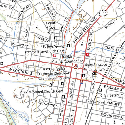 United States Geological Survey Chambersburg, PA (2023, 24000-Scale) digital map
