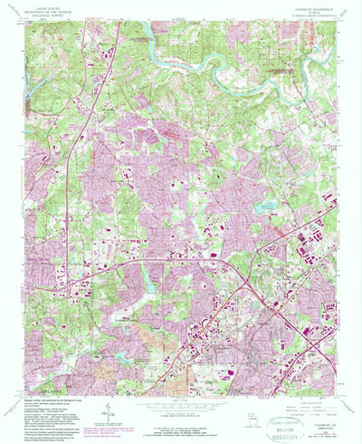United States Geological Survey Chamblee, GA (1954, 24000-Scale) digital map