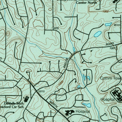 United States Geological Survey Chamblee, GA (1993, 24000-Scale) digital map