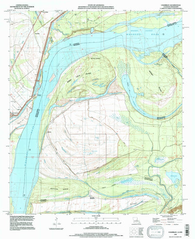 United States Geological Survey Chamblee, LA-MS (1994, 24000-Scale) digital map