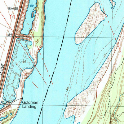 United States Geological Survey Chamblee, LA-MS (1994, 24000-Scale) digital map
